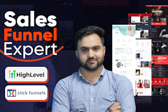build high converting sale funnels, in clickfunnels, system io and go high level