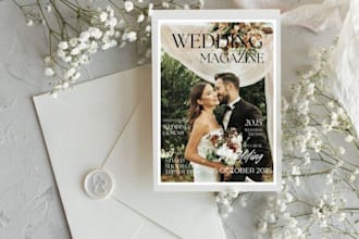 custom wedding magazine design elegant digital invitations