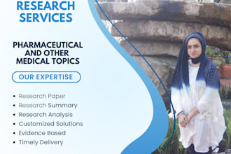 do research on medical, health and pharmaceutical topics