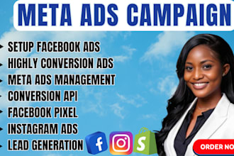 setup  high converting meta ads facebook and instagram ads for lead and sales