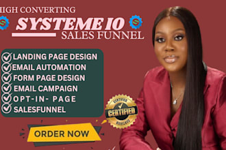 design and create systeme io, systeme io sales funnel, sales funnel, systeme io
