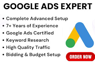 setup and manage highly profitable google ads adwords PPC campaigns