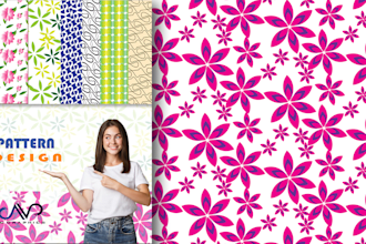 design seamless repeat and logo pattern design