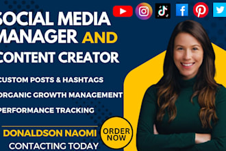be your social media marketing manager and content creator