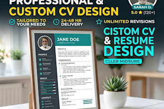 make your CV or resume according to your requirements