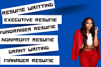 craft nonprofit fundraiser executive resume write grant proposal grant research