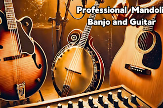 record a top quality mandolin, banjo and guitar for your song project