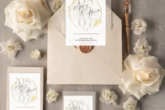 autumn elegance fall inspired wedding invitation with a toch