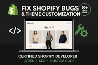 quickly fix shopify bugs, errors, and theme issues