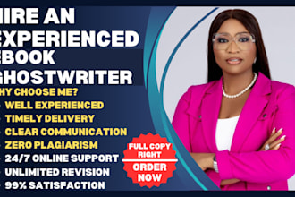 ghost write 30,000 words ebook as ghost book writer, and ghost ebook writer