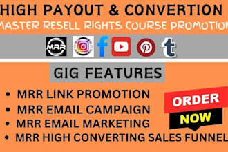 build guaranteed passive income sales promotion for master resell right courses