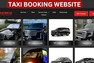 taxi booking website taxi booking chauffeur website car rental website limousine