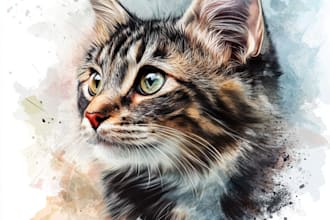 do  paint a pet portrait on canvas with free shipping