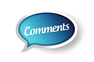 write brief upbeat and well crafted blog comments that aiding and uplift readers