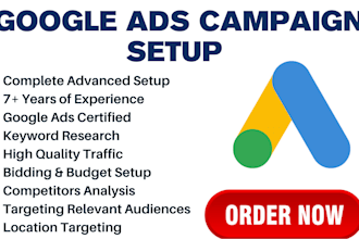 setup your google search ads campaign in english