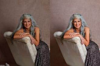 professionally headshot, fashion, portrait photo retouching
