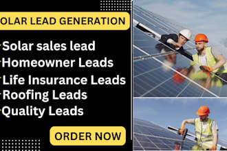 generate quality USA solar leads, new homeowner leads fresh solar leads