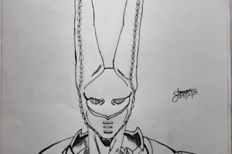 draw any manga or comic book character for you