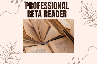 beta read your romance novel or short story