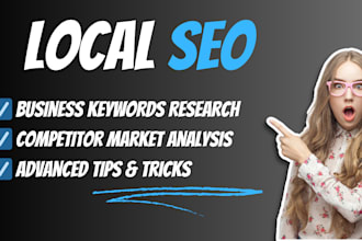 do local SEO keyword research and competitor analysis for local business