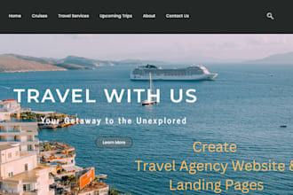 create professional travel agency wordpress website