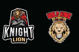 create mascot tiger or lion logo for your company