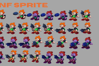 do fnf sprite mod, fnf animated sprite and fnf background