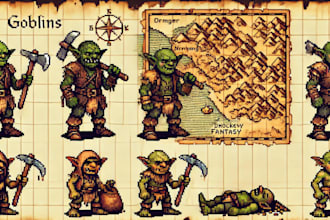 create pixel art animation and 2d sprite sheet for your game art illustration