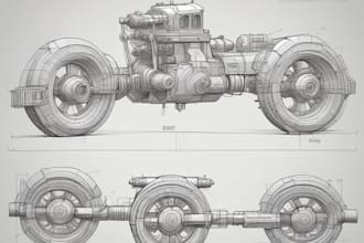 do 3d model product design cad drawing rendering animation