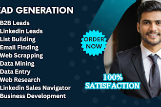 generate linkedin leads generation, prospect collection, and email list building