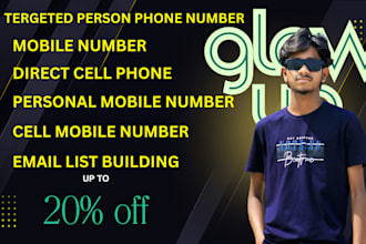 collect mobile numbers, direct cell phone numbers ,email and data enrichment
