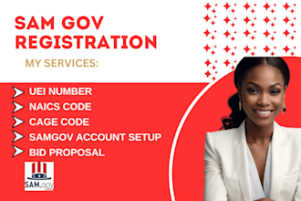 register you on sam gov, get uei, cage code, naics code , government contract