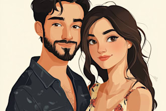 create your, couples, pencil realistic portrait, sketch