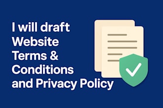 draft gdpr ready privacy policy and terms