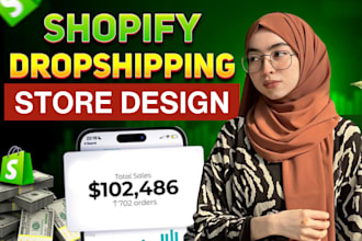 build automated shopify store, dropshipping store or shopify website