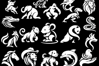 design elegant, unique and personal animal logo for your brand