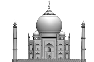 3d miniature decoration models, unique designs for printing