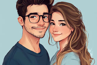 do custom greeting card for single, couple and family portrait
