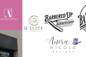 design creative modern logo for your brand