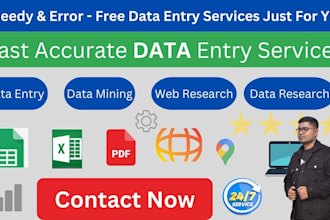 do company research ,b2b lead generation and copy paste job