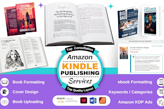format, publish, promote your book on amazon and kindle KDP