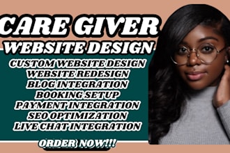 caregiver website  landing page health care website website redesign homecare
