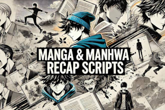 write manga and manhwa recap scripts for you