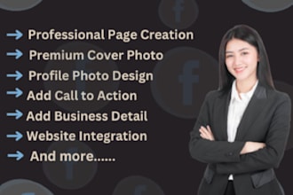 create professional facebook page, optimize it and setup social media page