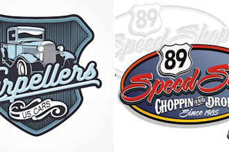 do automotive, auto repair, car detailing, trucking and washing logo