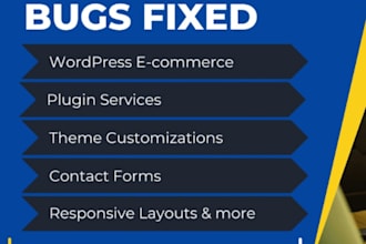 fix wordpress bugs, plugin bugs, and theme bugs