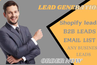 do b2b  ecommerce shopify lead generation ecommerce store owner email scraping