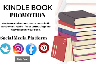 kindle book marketing campaign to boost readers attention, book sales promotion