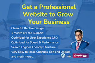 create handyman, plumbing, electrician, roofing website with wordpress elementor