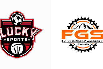 do football, basketball, baseball other sports team logo with mascot